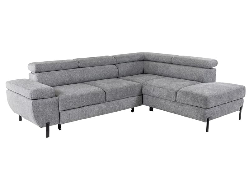 Ecksofa ALEXIA Stoff grau