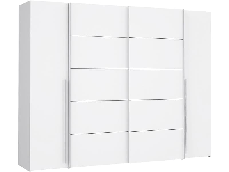 Schrank mit beiden Türarten SIENA weiss 4 Türen