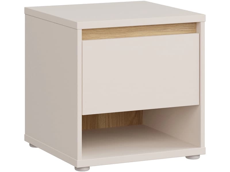 Nachttisch AVELLIN 1 Schublade 43.4x42x44.7cm sand dekor