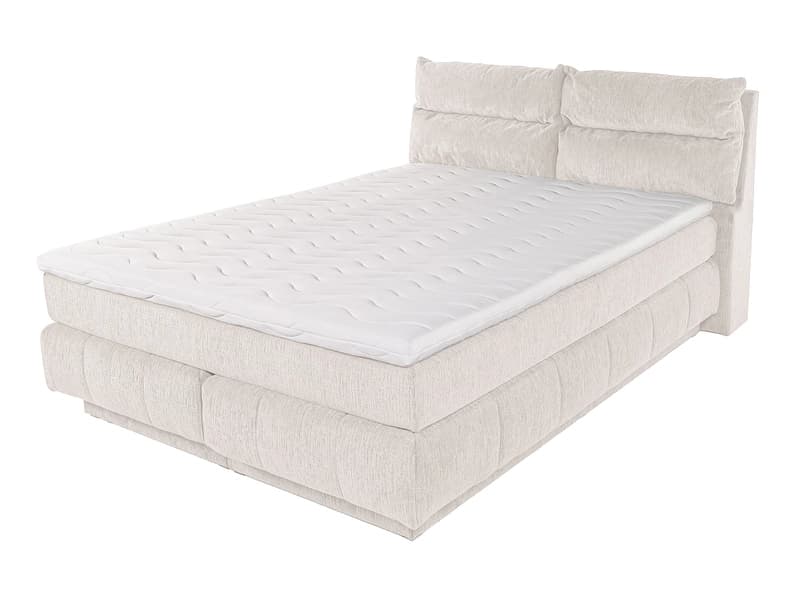 Boxspringbett KADI elfenbein 140x200cm weich