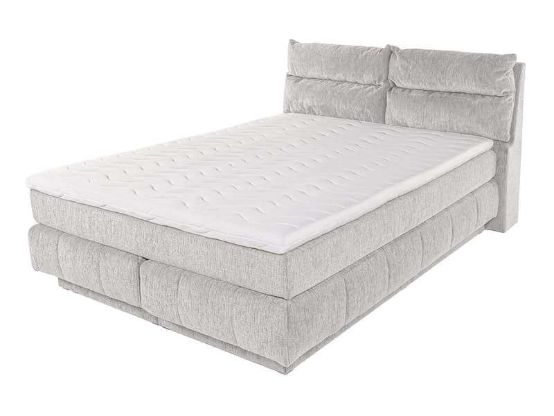Boxspringbett KADI silber 180x200cm weich