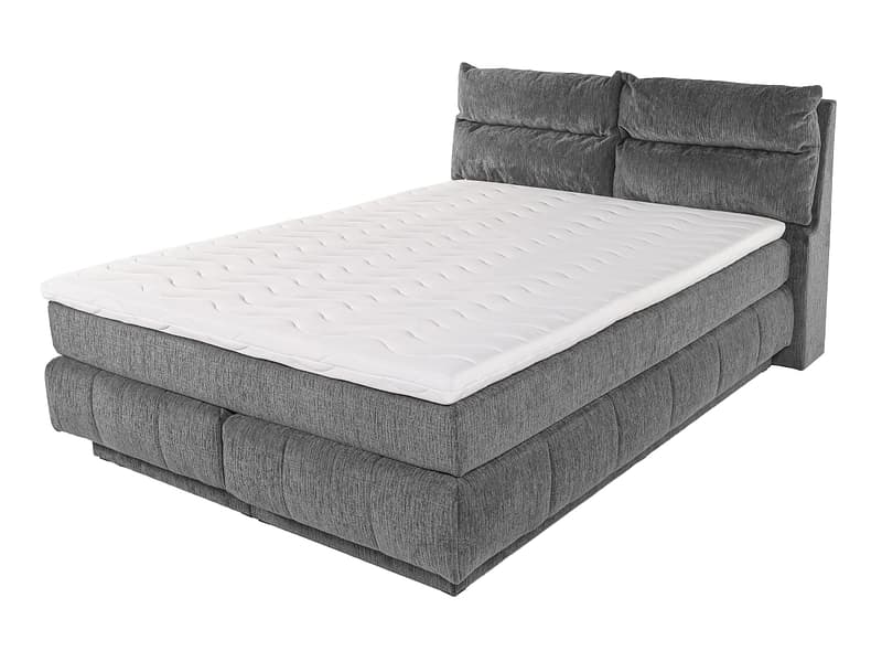 Boxspringbett KADI anthrazit 140x200cm weich