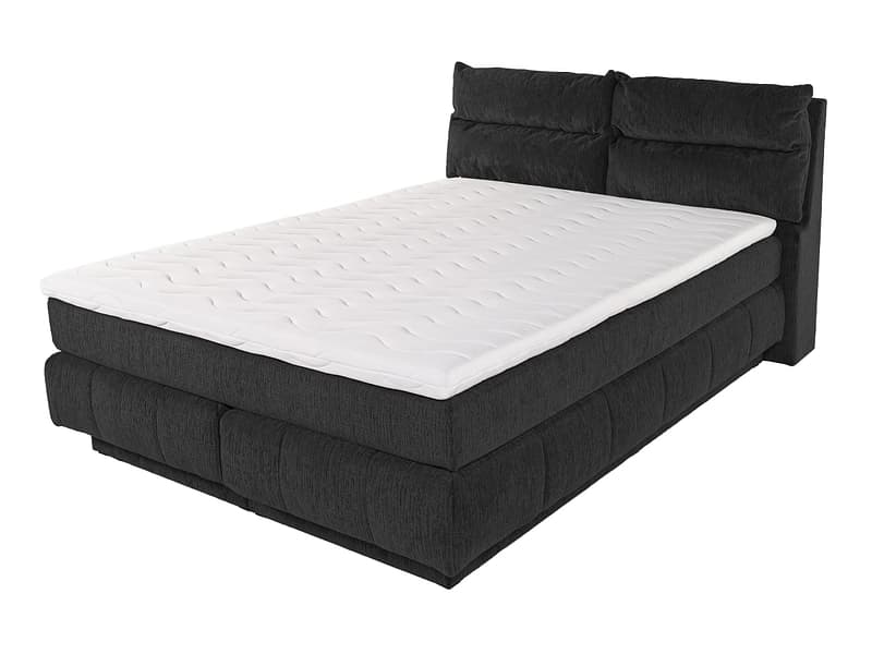 Boxspringbett KADI schwarz 200x200cm weich