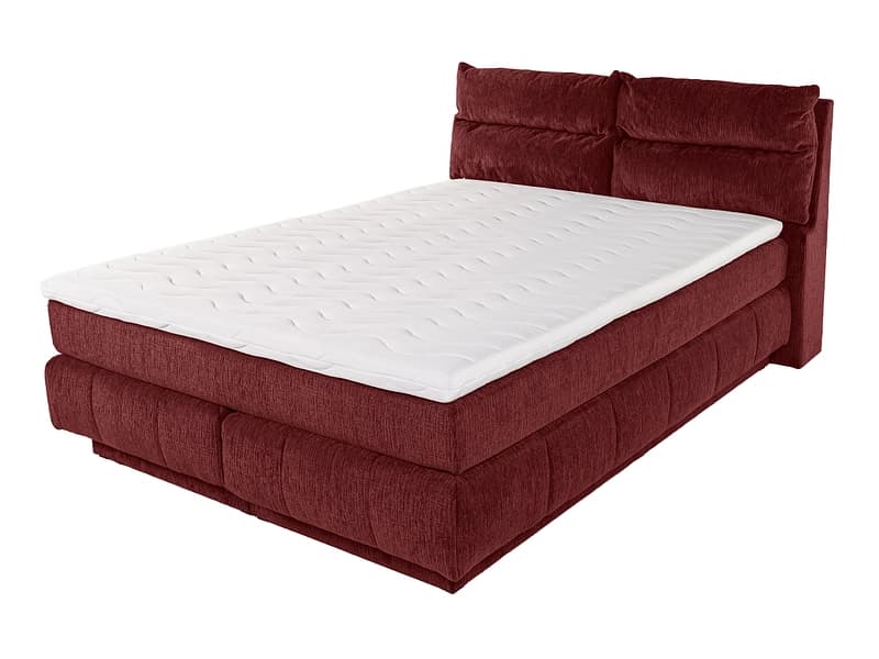 Boxspringbett KADI bordeau 160x200cm weich