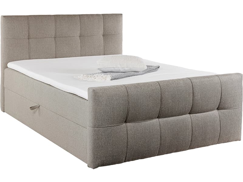 Boxspringbett HOLA nussbaum 180x200cm halbfest