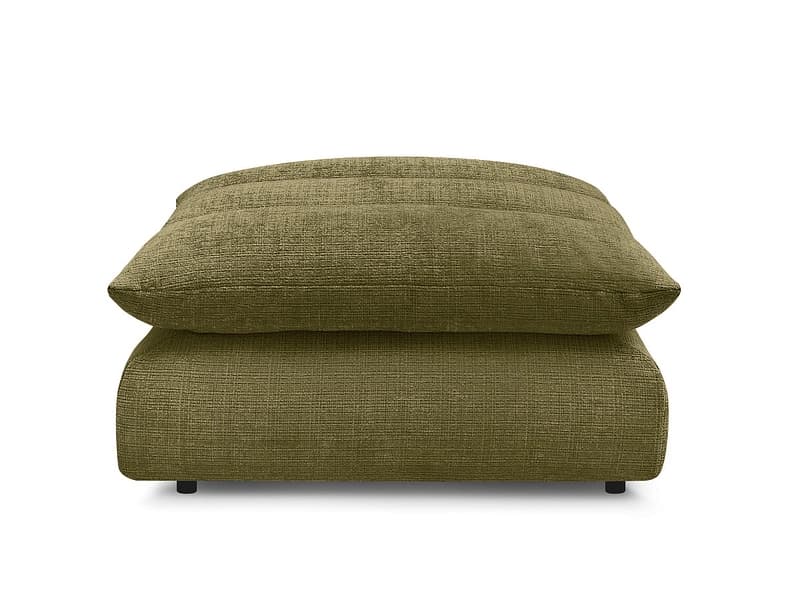 Hocker BOBOCHIC NEIL 100x100x45cm stoff mit textur grün