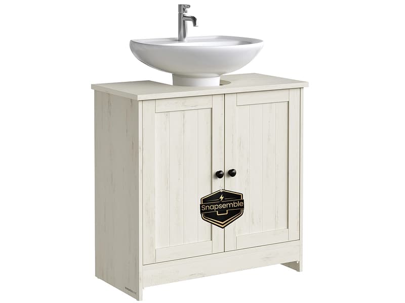Unterwaschbeckenschrank SONGMICS Weiss