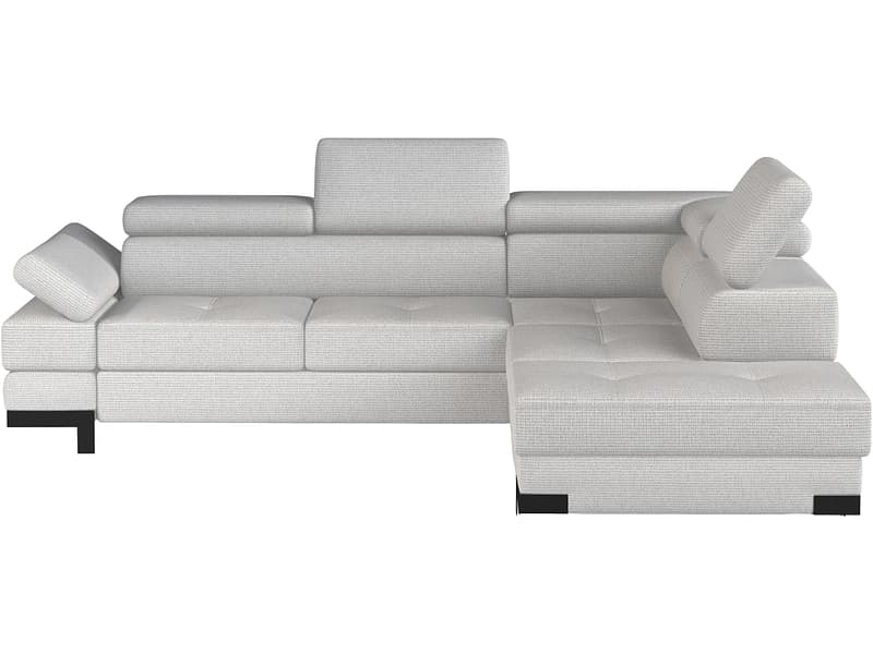 Ecksofa EMPORIO Stoff hellgrau