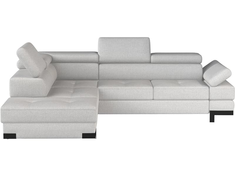 Ecksofa EMPORIO Stoff hellgrau