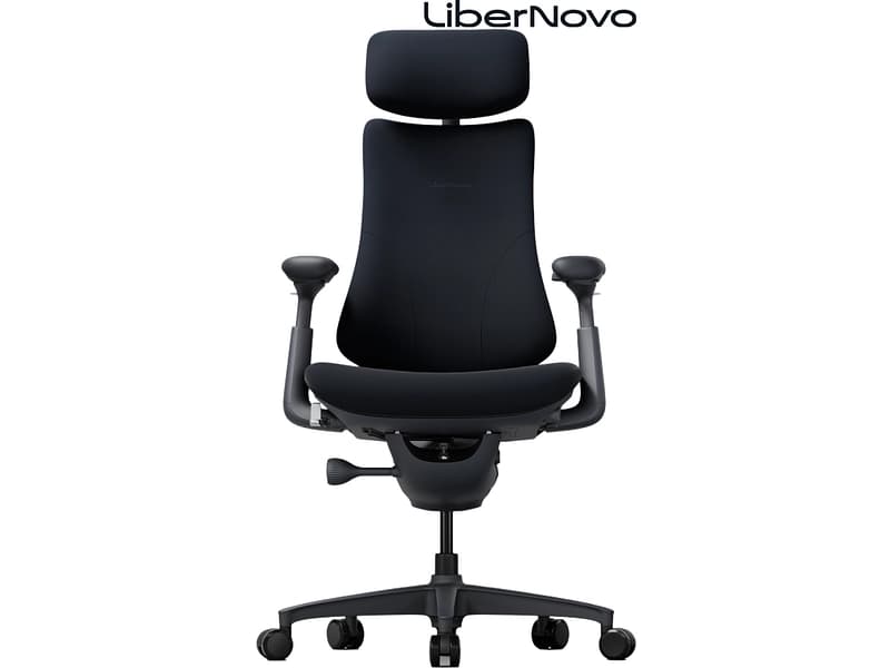 Ergonomischer Bürostuhl LIBERNOVO OMNI DYNAMIC Stoff schwarz