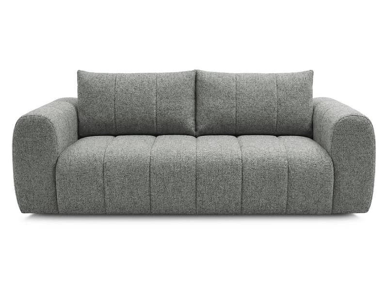 3er Sofa BOBOCHIC NESTY Stoff chiniert dunkelgrau