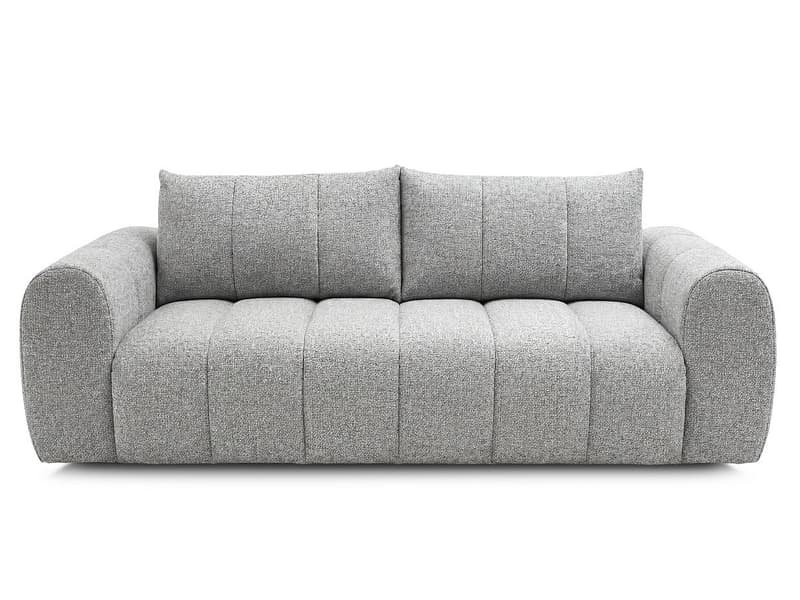 3er Sofa BOBOCHIC NESTY Stoff chiniert hellgrau