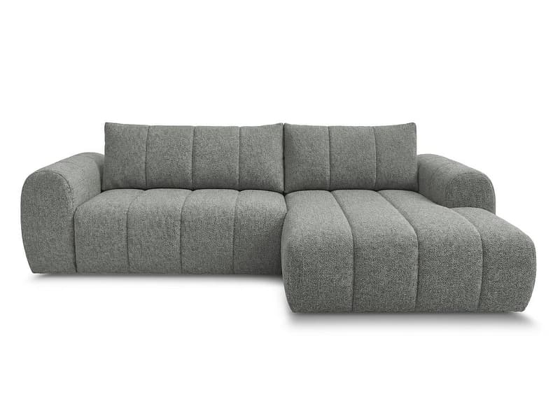Ecksofa BOBOCHIC NESTY Stoff chiniert dunkelgrau