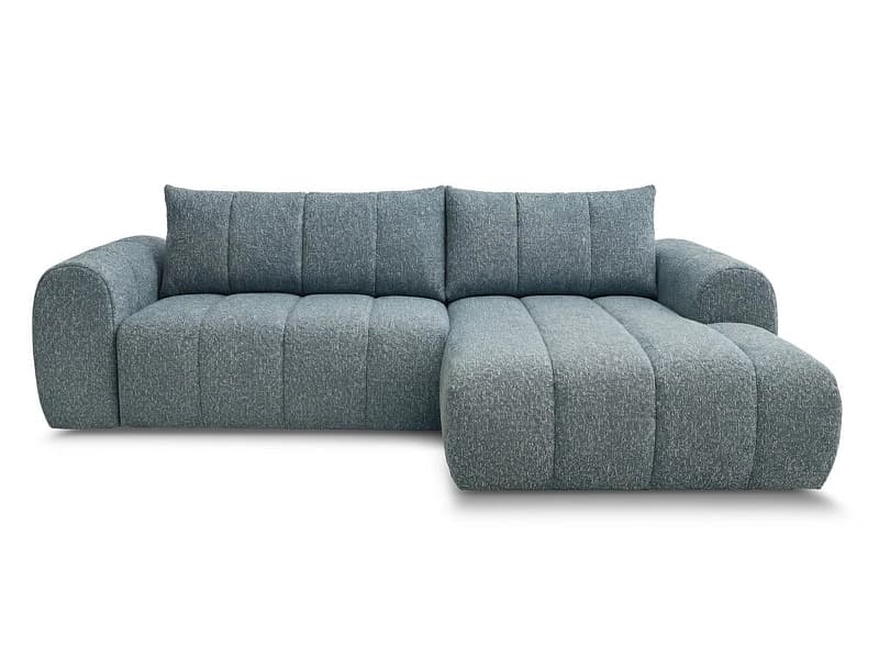 Ecksofa BOBOCHIC NESTY Stoff chiniert blau