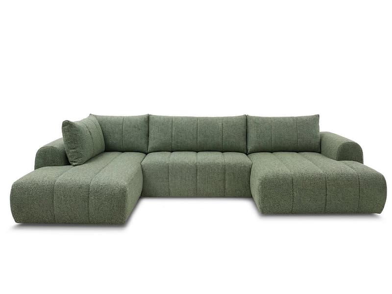 Wohnlandschaft BOBOCHIC NESTY Stoff chiniert hellgrün
