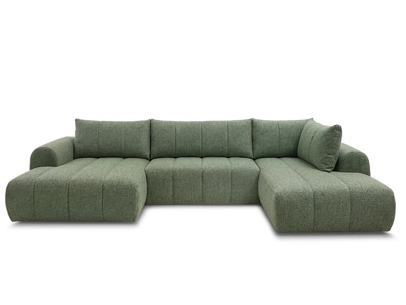 Wohnlandschaft BOBOCHIC NESTY Stoff chiniert hellgrün