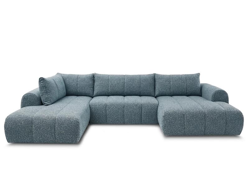 Wohnlandschaft BOBOCHIC NESTY Stoff chiniert blau