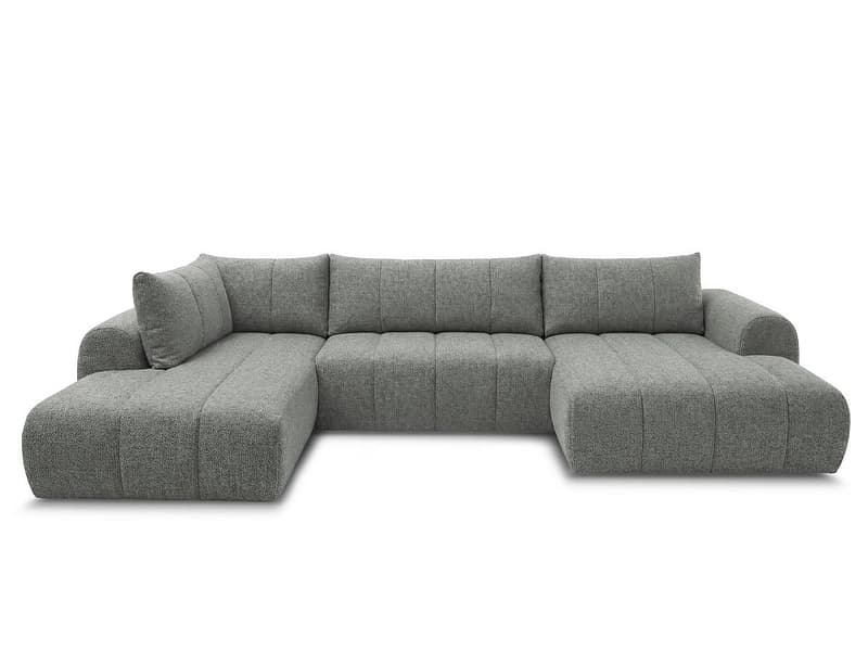 Wohnlandschaft BOBOCHIC NESTY Stoff chiniert dunkelgrau