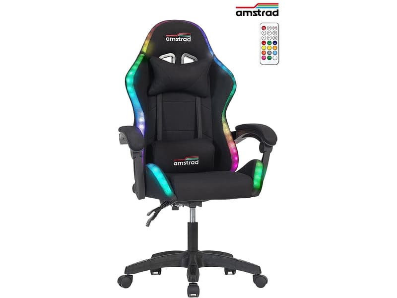 Gaming Sessel AMSTRAD AMS-910-LED-BK Stoff