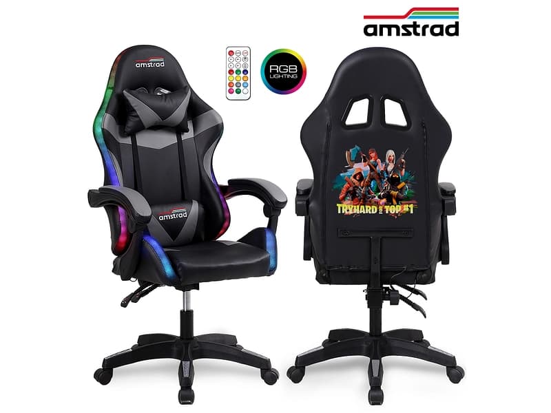 Gaming Sessel AMSTRAD AMS-900-LED Synthetisches Leder