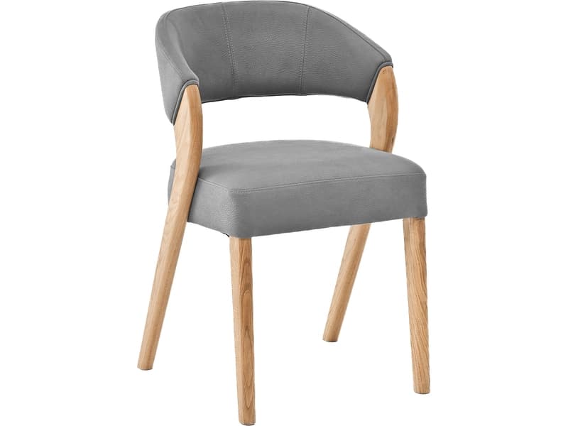Stuhl FLAVIA Stoff hellgrau