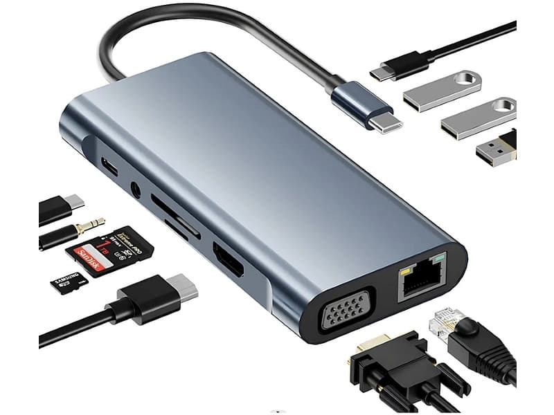 VALUE Docking station Grau