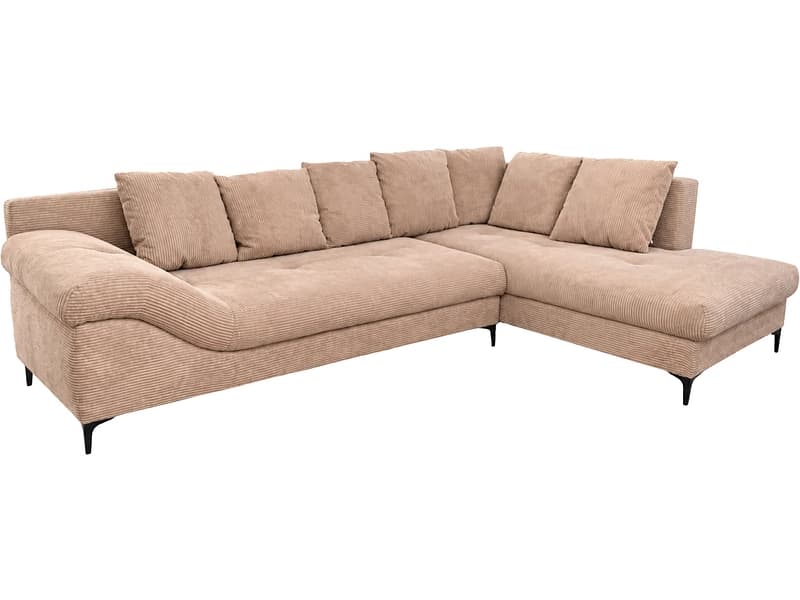 Ecksofa WAVE Stoff cream