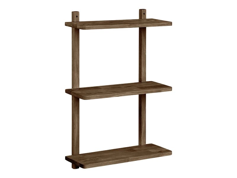 HOUSE NORDIC Wandregal TOWNSVILLE 20x50x75cm dunkelbraun