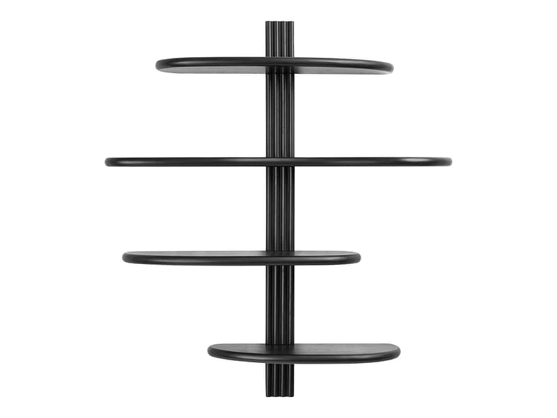 HOUSE NORDIC Wandregal ALIANO 17.5x80x88cm schwarz