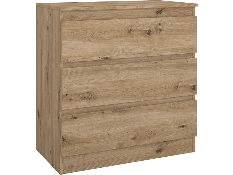 Kommode MARA 3 Schubladen 42x77x80.4cm artisan eiche matt