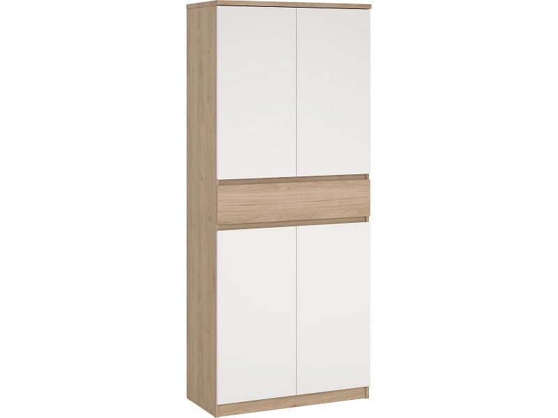Schuhschrank NAIA 30 Paar Schuhe 4 Türen weiss