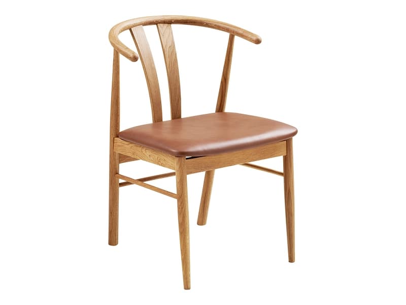 HOUSE NORDIC Stuhl ARTENARA Schaum natürliches holz