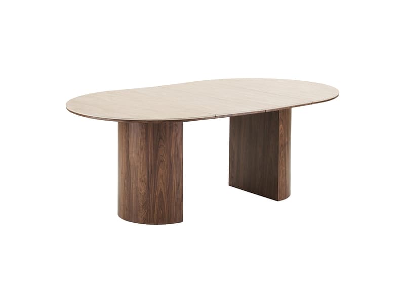 HOUSE NORDIC Tisch ausziehbar DELPHI 120-160x120x76cm rotbraun
