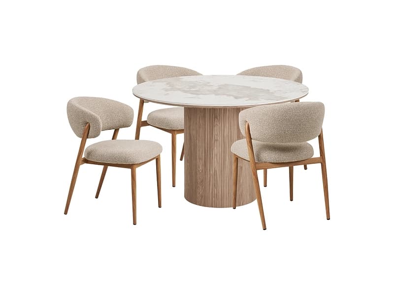 Set Tisch und 4 Stühle HOUSE NORDIC ATHENS