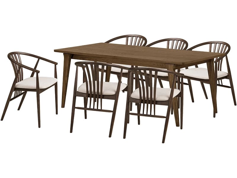 Set Tisch und 6 Stühle HOUSE NORDIC DARWIN