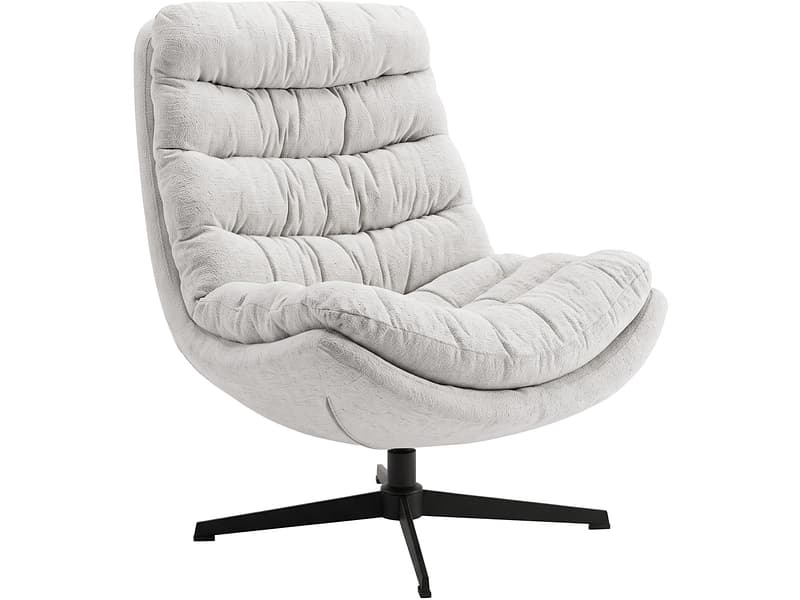 Sessel MARCKERIC NAYLA Stoff hellgrau