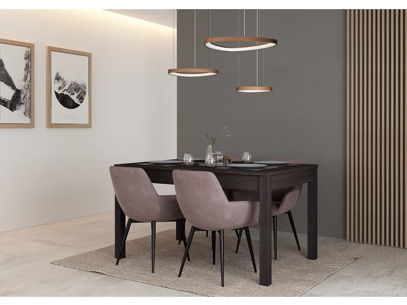 TRASMAN Tisch DAKOTA 138x90x76.4cm anthrazitschwarz