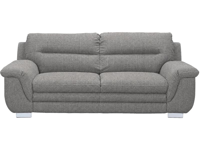 3er Sofa TRAPANI Stoff anthrazit