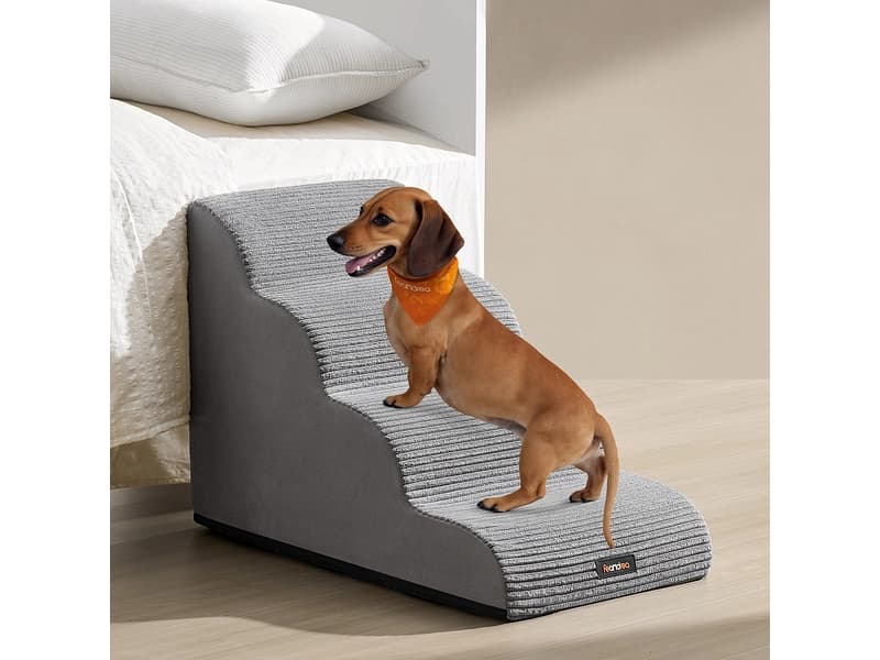 Hundetreppe FEANDREA Schaum grau