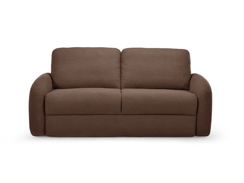 Bettsofa BOBOCHIC KENAN Boucle-Stoff rotbraun