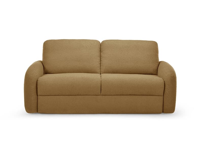 Bettsofa BOBOCHIC KENAN Boucle-Stoff gelb