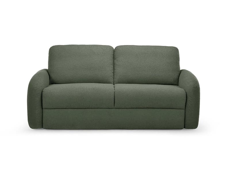 Bettsofa BOBOCHIC KENAN Boucle-Stoff grün