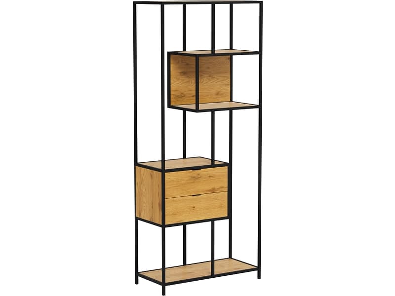 Regal SEAFORD 77x35x185cm mdf dekor