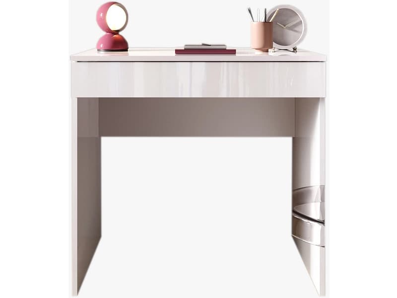 Schreibtisch SMILE 50x78x76cm weiss lackiert