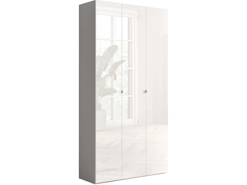 Schuhschrank SMILE 45 Paar Schuhe 3 Türen weiss lackiert