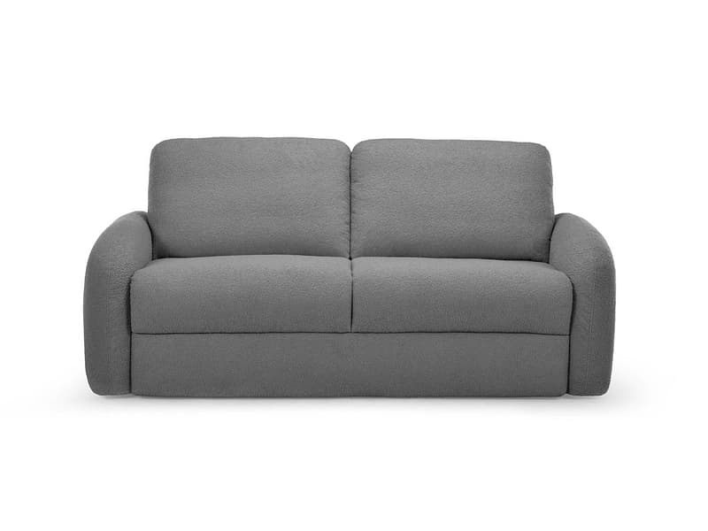 Bettsofa BOBOCHIC KENAN Boucle-Stoff dunkelgrau