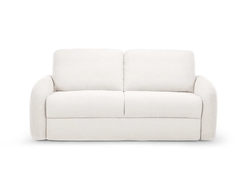 Bettsofa BOBOCHIC KENAN Boucle-Stoff weiss