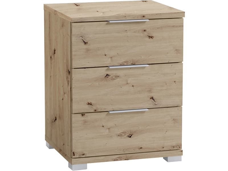 Nachttisch COZA 3 Schubladen 42x46x61cm artisan eiche melamin