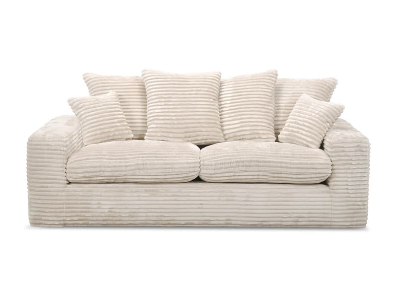 2er Sofa BOBOCHIC NEVADA Cord-Stoff beige