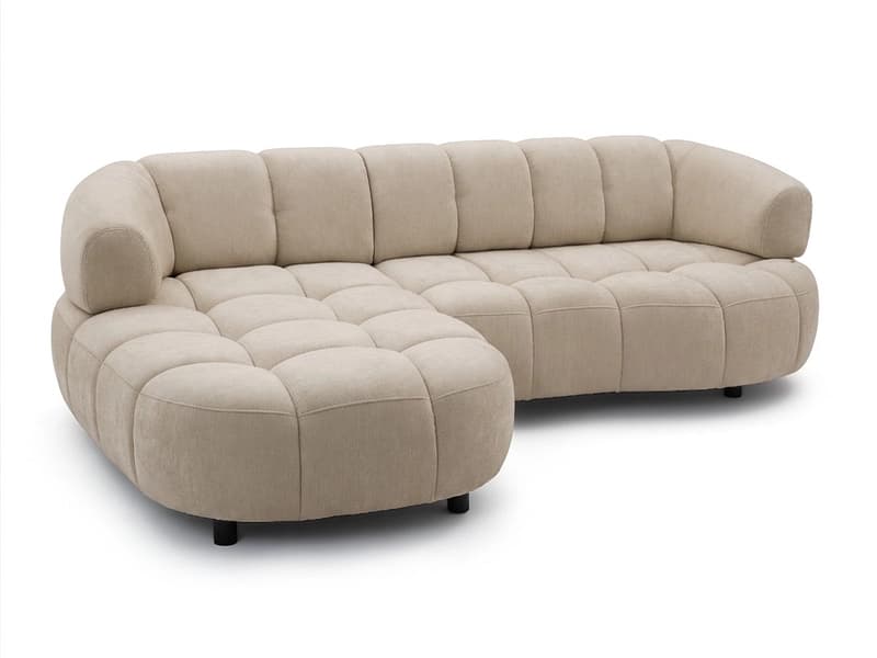 Ecksofa BOBOCHIC LOVELY Stoff taupe